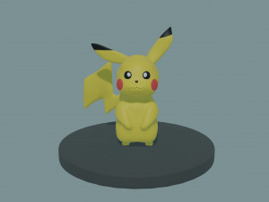 Simple Pikachu Design Model 3D