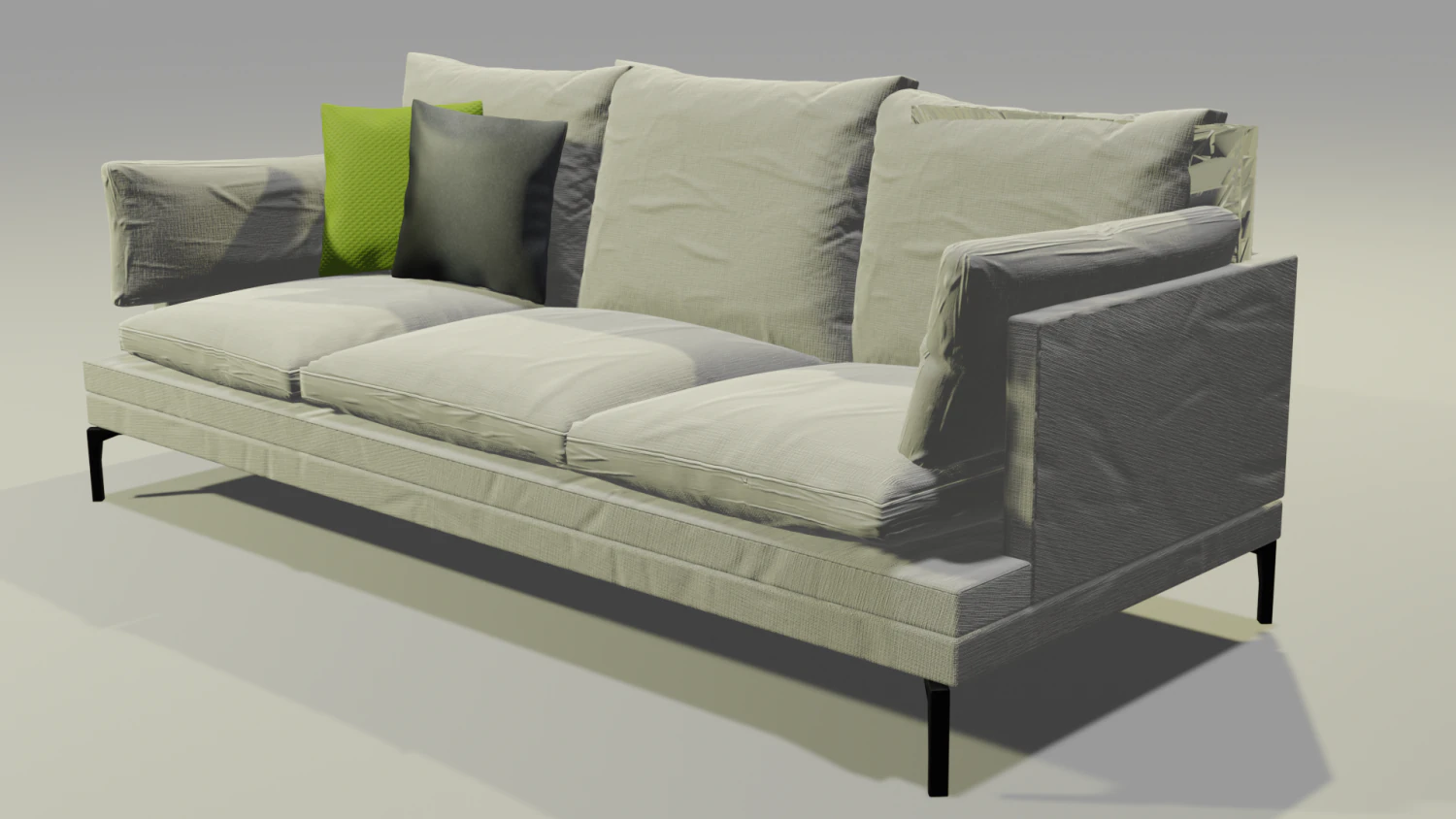Sofa 3D Model .c4d .max .obj .3ds .fbx .stl .blend 