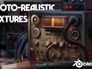 Control Panels Kit Retro computer Retro radio station 3D Kitbash Asset Pack 3D Model