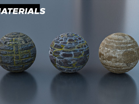 Ancient Temple Ruins of the temple Kitbash Asset Pack Model 3D