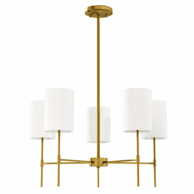 Trade Winds Lighting Trade Winds Leslie 5-Light Chandelier 3D Model .c4d .max .obj .3ds .fbx .stl .blend 