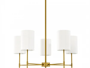 Illuminazione degli alisei Lampadario a 5 luci Leslie degli alisei Modello 3D