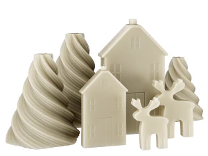Set of candles 3D Model