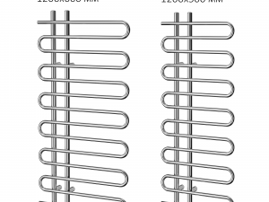 Vogue Concertina heated towel rail 3D-Modell
