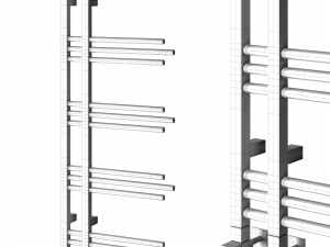 Vogue Chic heated towel rail Model 3D