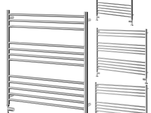 Floor-standing heated towel rail Vogue Pearl Modelo 3D