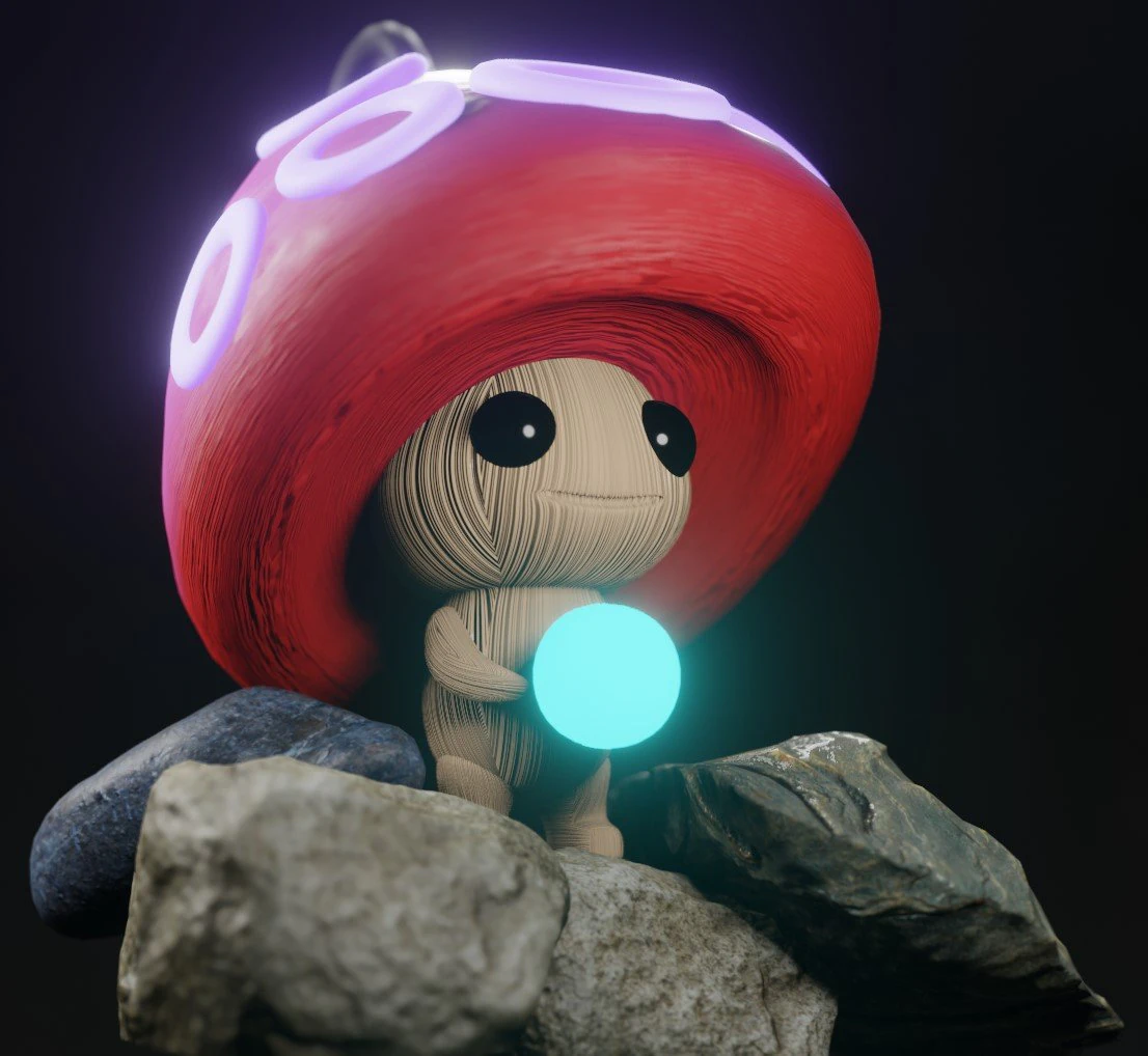 Gribochek 3D Model .c4d .max .obj .3ds .fbx .stl .blend 
