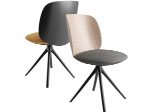 MDF Italia Universal Collection wood chair Modèle 3D