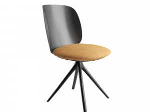 MDF Italia Universal Collection wood chair 3D Model