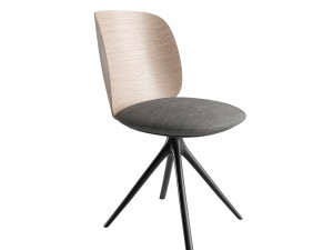 MDF Italia Universal Collection wood chair 3D Model