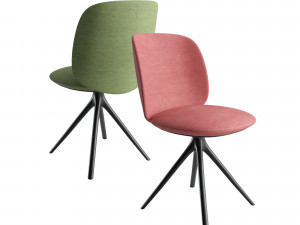 MDF Italia Universal Collection fabric chair Modèle 3D