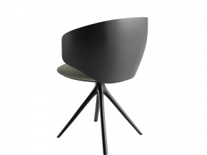 MDF Italia Universal Collection wood armchair 3D Model