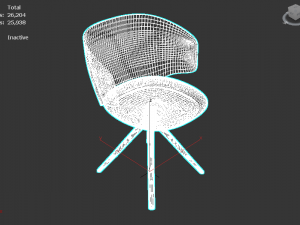 MDF Italia Universal Collection wood armchair 3D Model