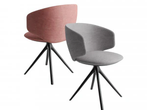 MDF Italia Universal Collection fabric armchair 3D Model