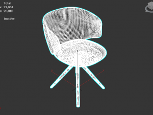 MDF Italia Universal Collection fabric armchair 3D Model