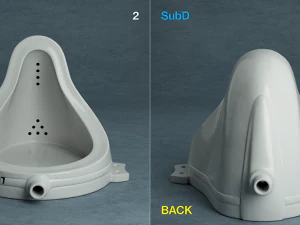 RMutt 1917 Fountain di Marcel Duchamp 3D Print Model