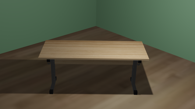 School desk 3D 모델 .c4d .max .obj .3ds .fbx .stl .blend 