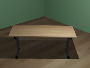 Szkolne biurko Model 3D