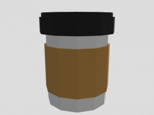 Low-poly coffee 3Dモデル