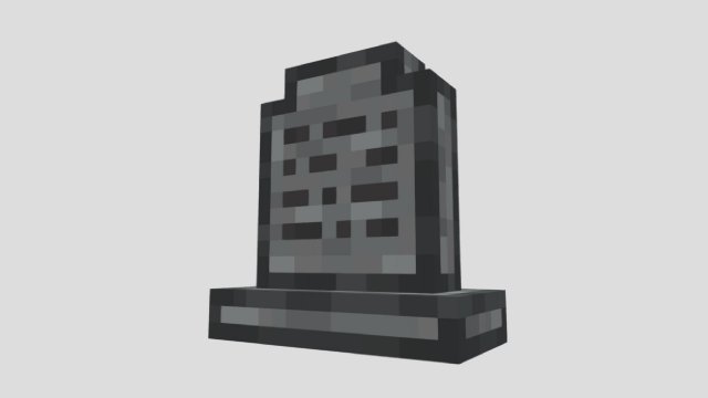Tombstone low-poly 3Dモデル .c4d .max .obj .3ds .fbx .stl .blend 