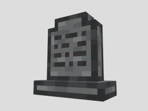 Tombstone low-poly 3D Model