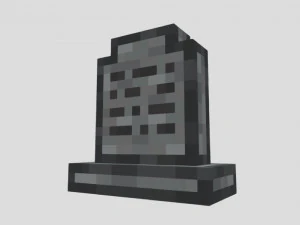 墓石のローポリ 3Dモデル