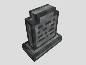 Tombstone low-poly 3D Model