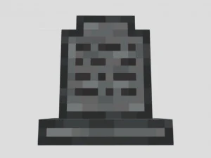 Tombstone low-poly 3D Model