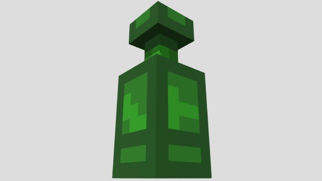 Low-poly bottle 3D Modell .c4d .max .obj .3ds .fbx .stl .blend