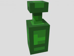 Low-poly bottle 3D Model