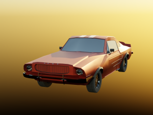 Muscle car 3D Model