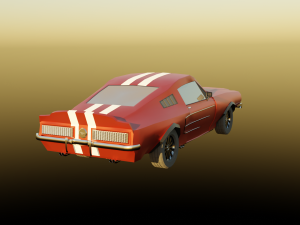Muscle car 3D Model
