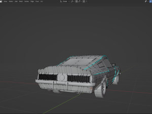 Muscle car 3D Model