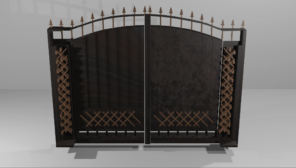 Gates 3D Model .c4d .max .obj .3ds .fbx .stl .blend 