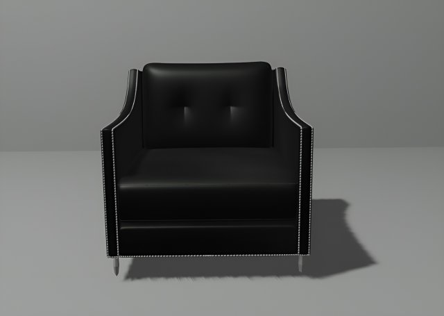 Armchair 3D 模型 .c4d .max .obj .3ds .fbx .stl .blend