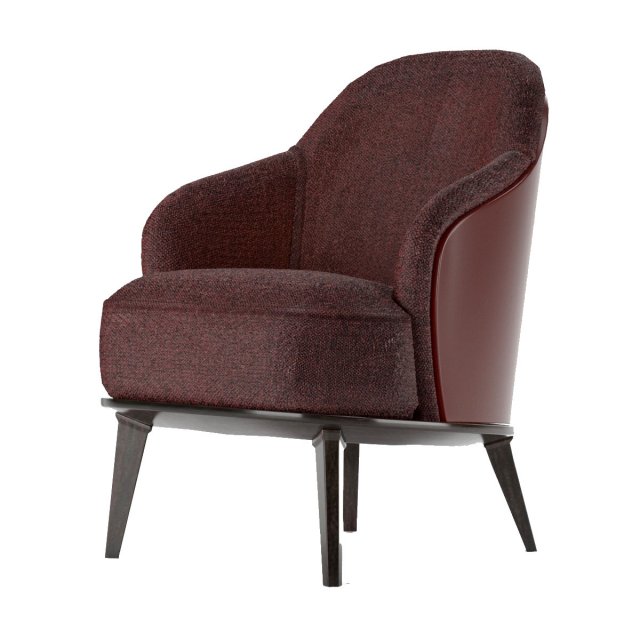 Armchair 3D Model .c4d .max .obj .3ds .fbx .stl .blend 