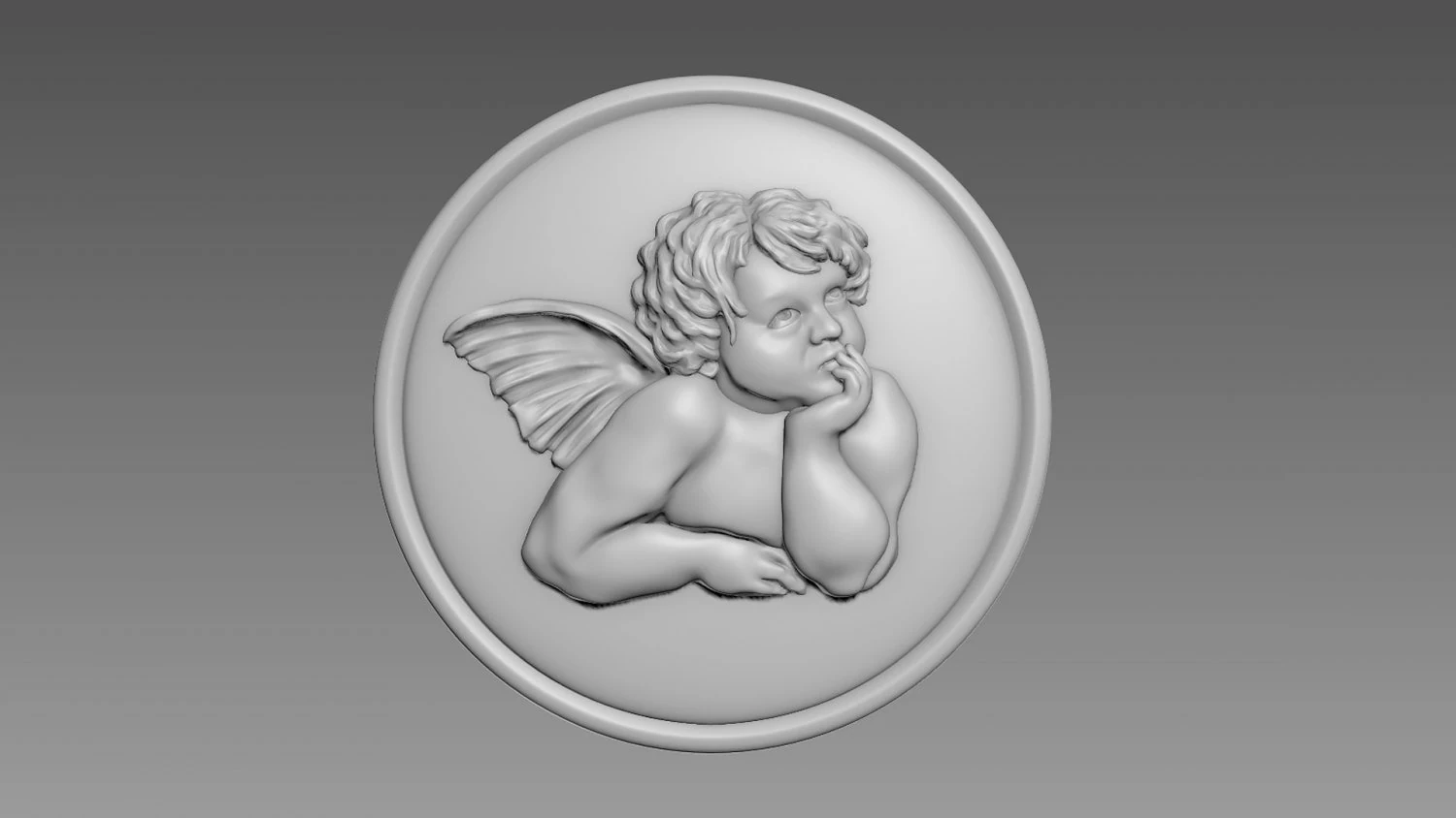 Angel 3D Model .c4d .max .obj .3ds .fbx .stl .blend 