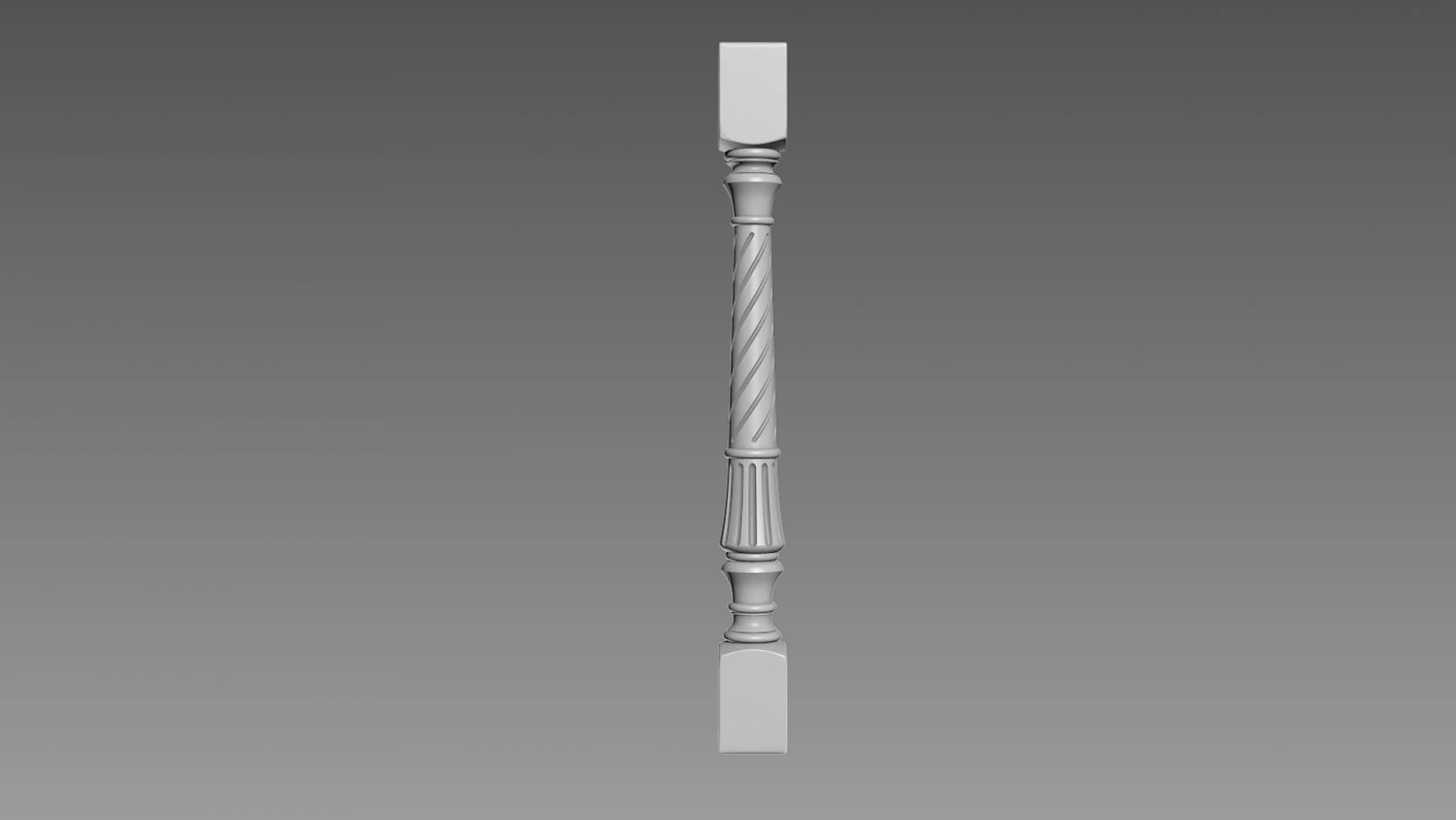 Baluster 3D Model .c4d .max .obj .3ds .fbx .stl .blend 