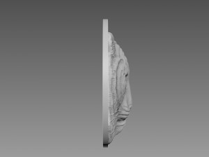 Tiger Bas-Relief Model 3D