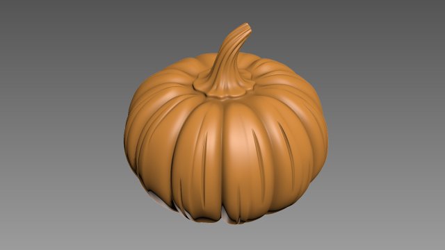 Pumpkin 3D Принт Модель .c4d .max .obj .3ds .fbx .stl .blend 