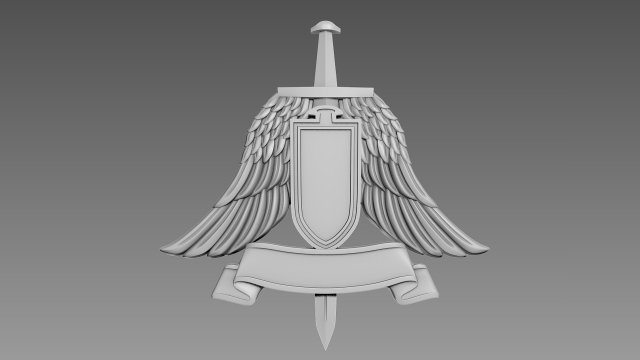 Emblem Symbol 3D Modell .c4d .max .obj .3ds .fbx .stl .blend