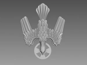 Символ Святого Духа Божия рельефный 3D Модель