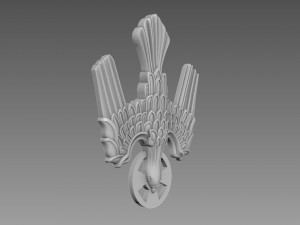 Symbol of the Holy Spirit of God relief 3D Model