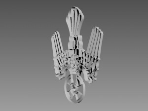 Symbol of the Holy Spirit of God relief 3D Model