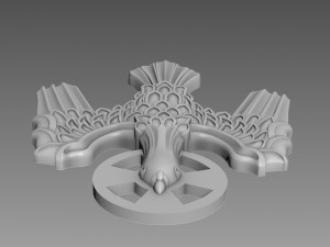 Symbol of the Holy Spirit of God relief 3D Model