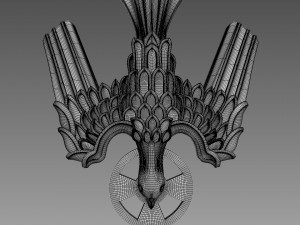Symbol of the Holy Spirit of God relief 3D Model