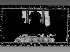 The Last Supper bas-relief 3D Model
