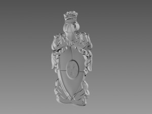 Coat of Arms Bas-relief 3D Model