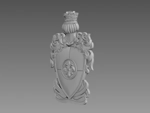 Coat of Arms Bas-relief 3D Model