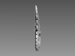 Scull Bas-relief 3Dモデル